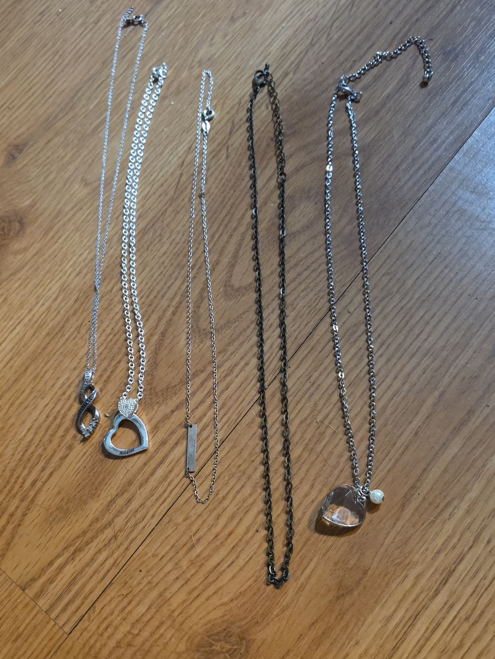 Silver Heart & Pendant Necklace Collection - Women Jewelry
